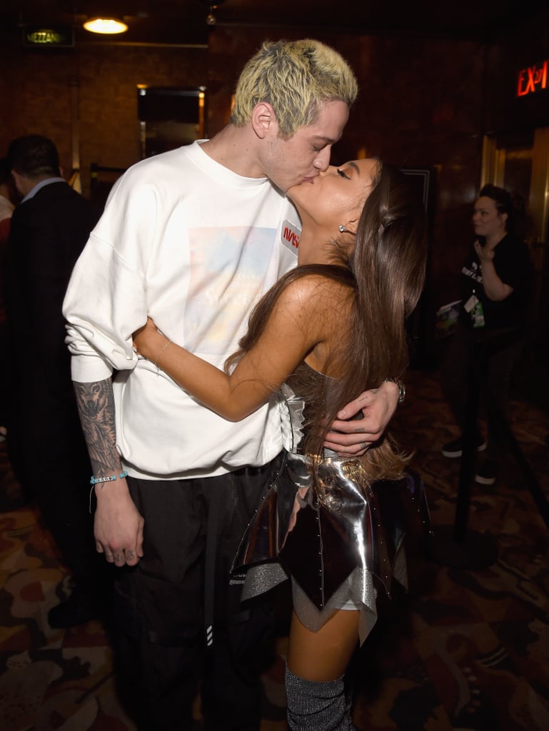 Ariana Grande and Pete Davidson at the 2018 MTV VMAs