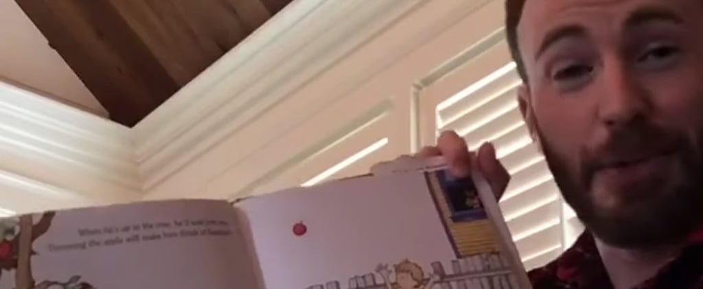 Chris Evans Reading If You Give a Dog a Donut Kids' Book