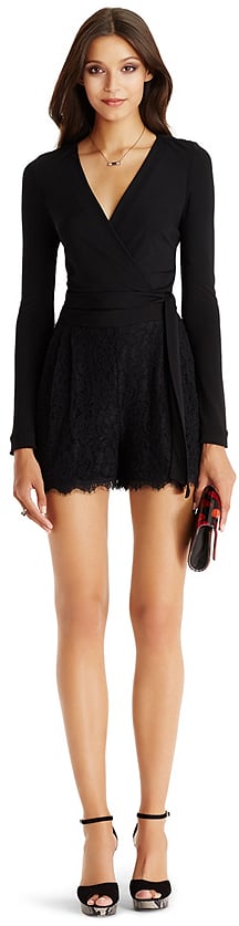 Diane von Furstenberg Tillie Jersey and Lace Combo Romper ($448)