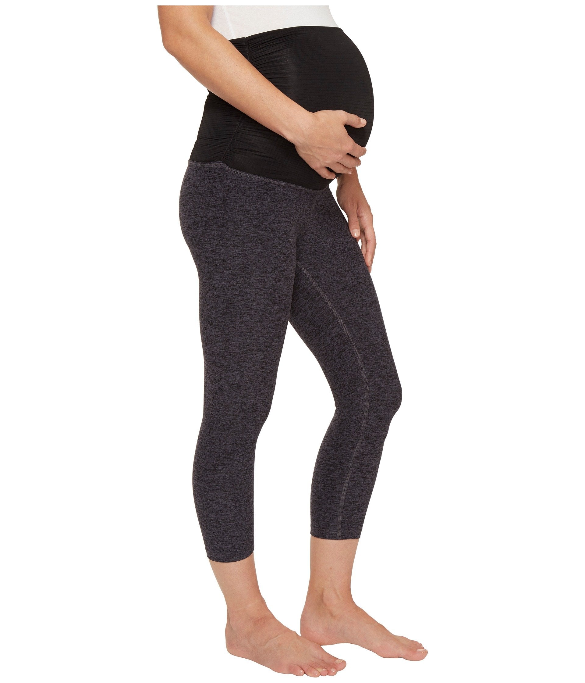 Beyond Yoga Fold Down Maternity Capri 