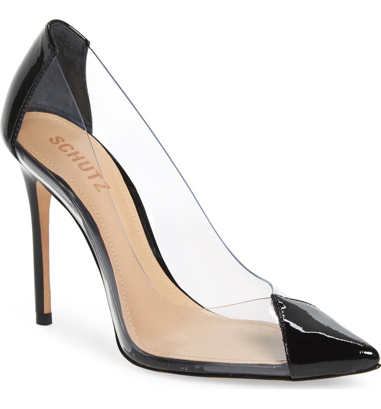 transparent heels