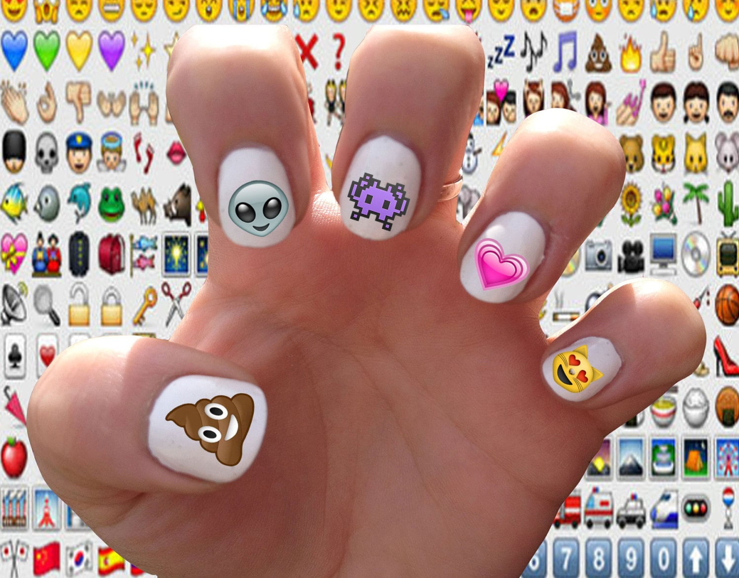 Emoji nail decals ($5)  The Ultimate Gift Guide For Emoji-Lovers