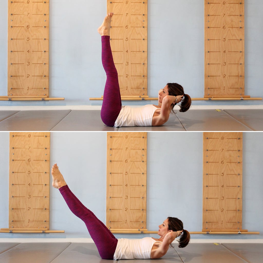 Double Straight Leg Stretch Pilates Ab Workout Series Of Five