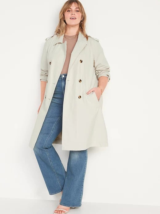 A Chic Trench Coat: Old Navy Water-Resistant Tie-Belt Trench Coat