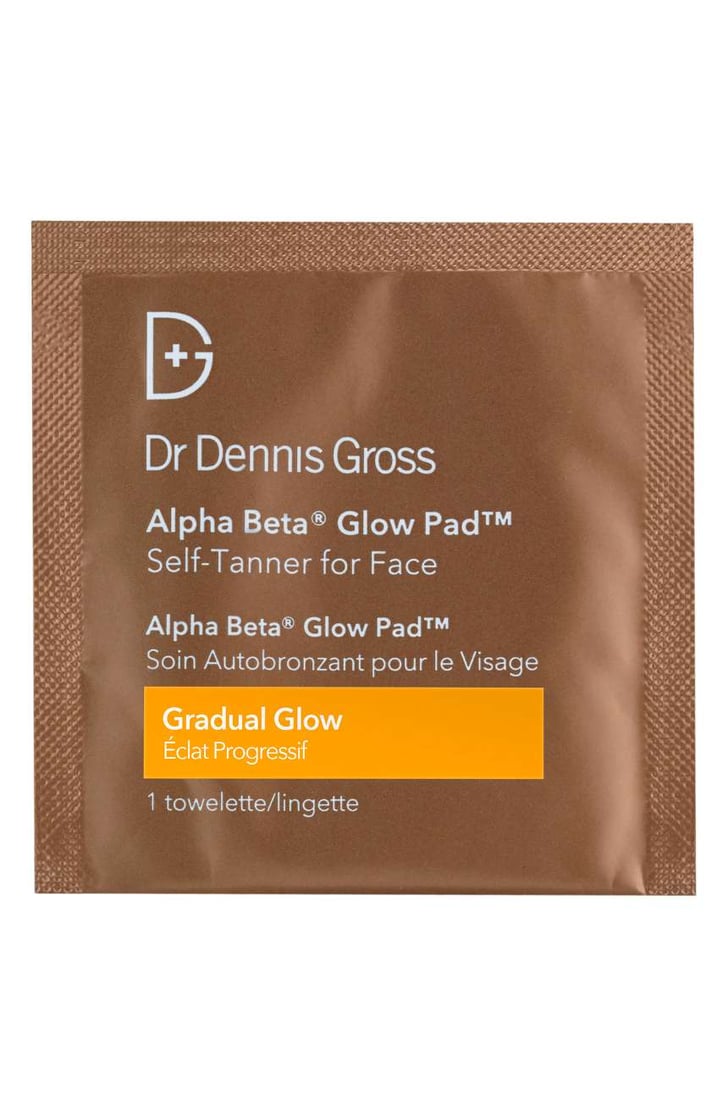 Dr. Dennis Gross Skincare Alpha Beta Gradual Glow Pad SelfTanner For Face SelfTanning Wipes