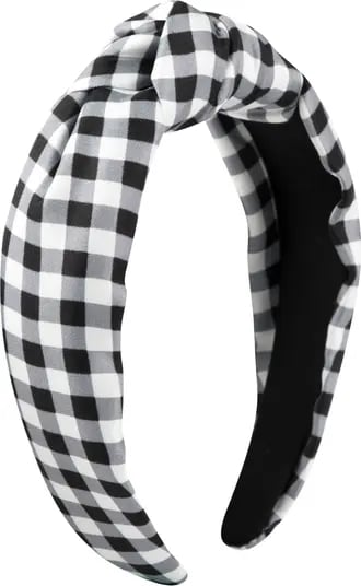 Tie the Knot: Kate Spade New York Daisy Gingham Knot Silk Headband