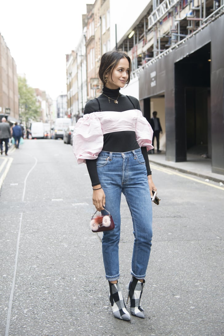 how to wear a bustier with jeans