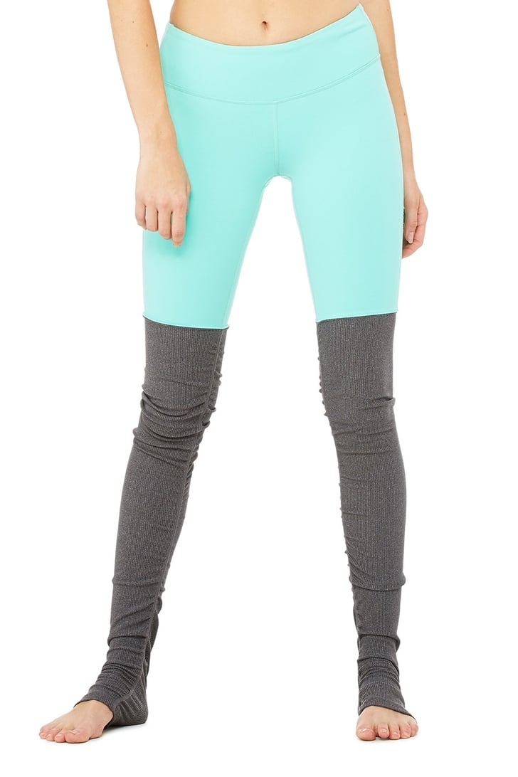 Alo Yoga Goddess Legging MintGreen Workout Clothes POPSUGAR Fitness Photo 26
