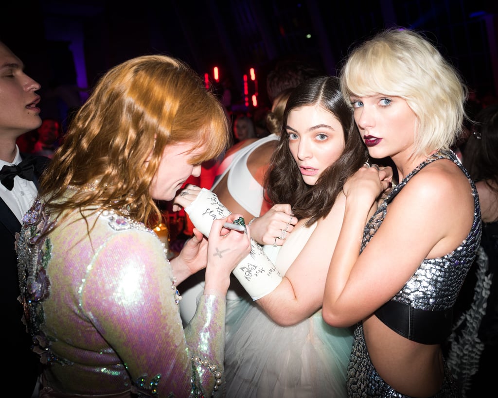 Pictured: Taylor Swift, Florence Welch, Ansel Elgort, and Lorde