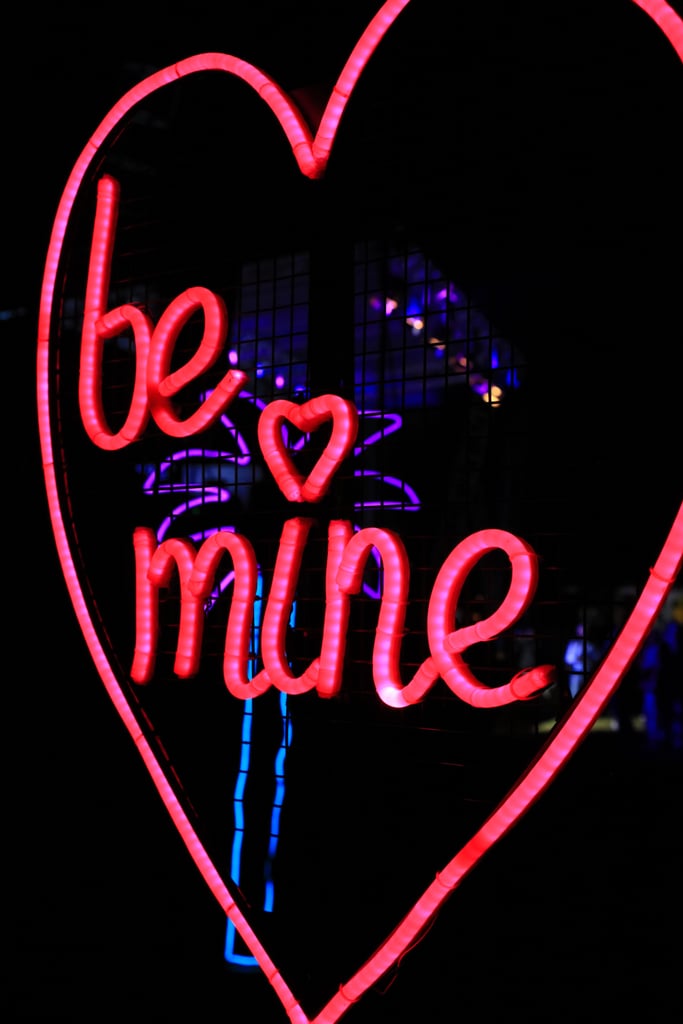 Valentine's Day Wallpaper: "Be Mine" Neon Sign