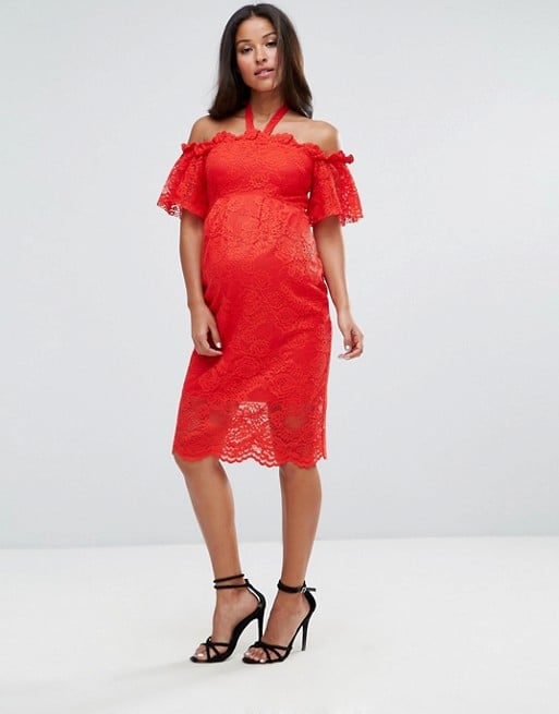 Hope and ivy top maternity dress