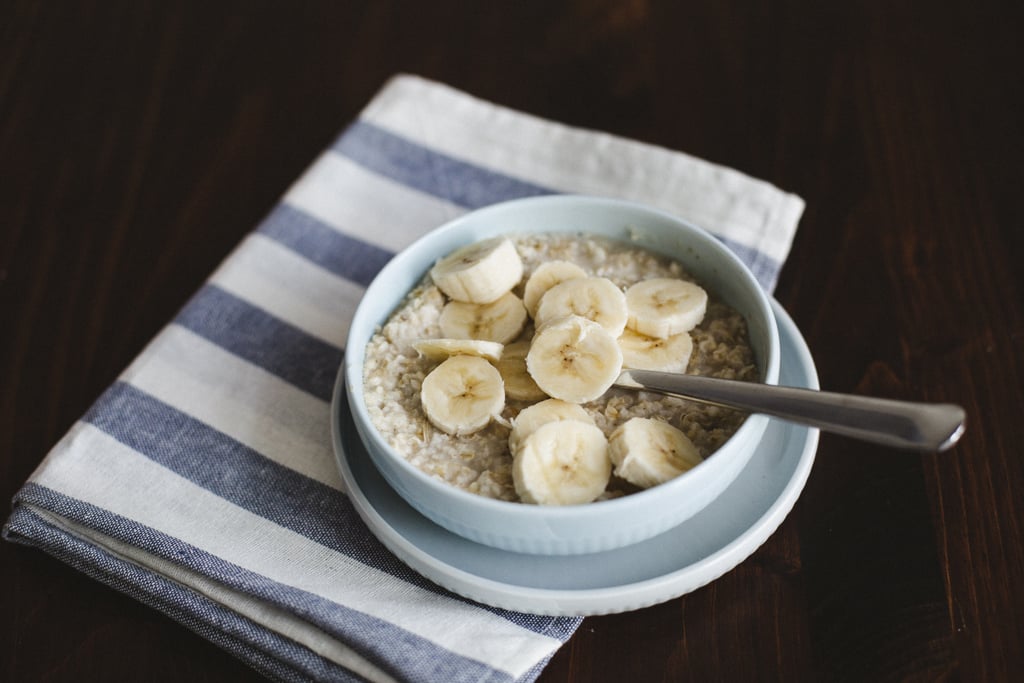 Porridge With Peanut Butter and a Banana