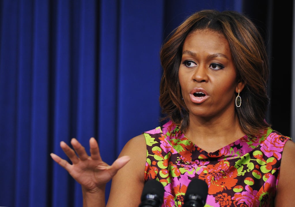 Michelle Obama touched on the importance of Black History Month at the event.