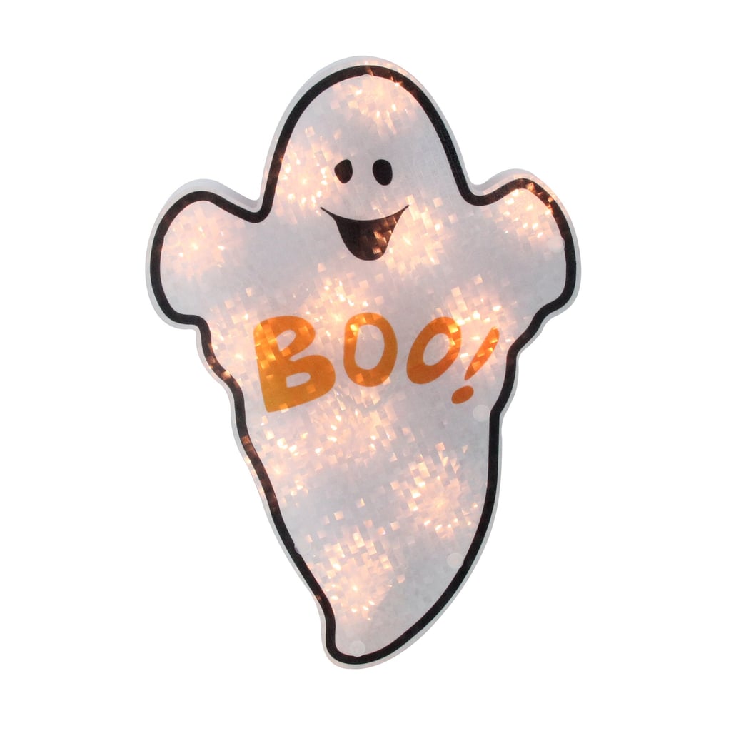 Prelit Holographic Ghost Halloween Window Silhouette