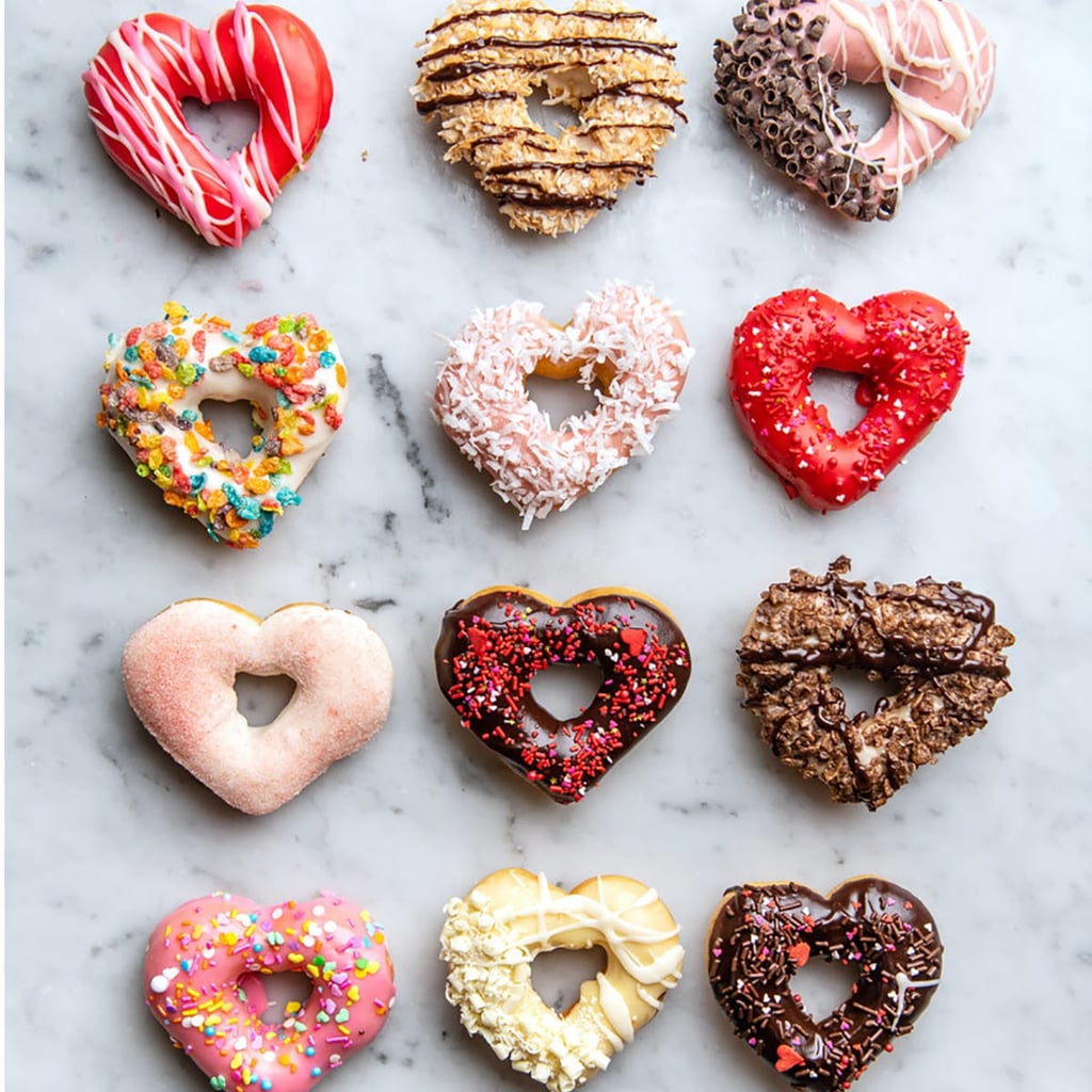 Angel Food Bakery Valentine's Day Heart Donuts Valentine's Day Food