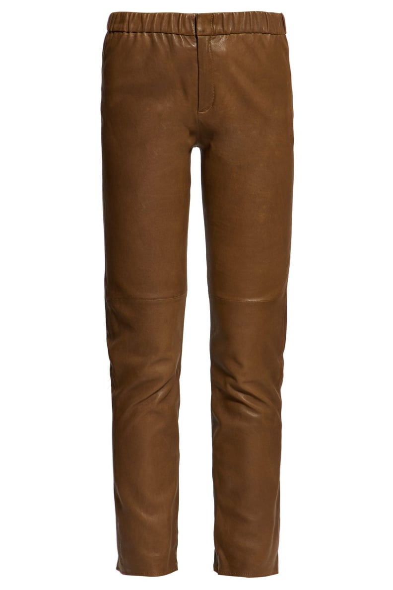 Isabel Marant Étoile Iany Leather Slim-Fit Trousers