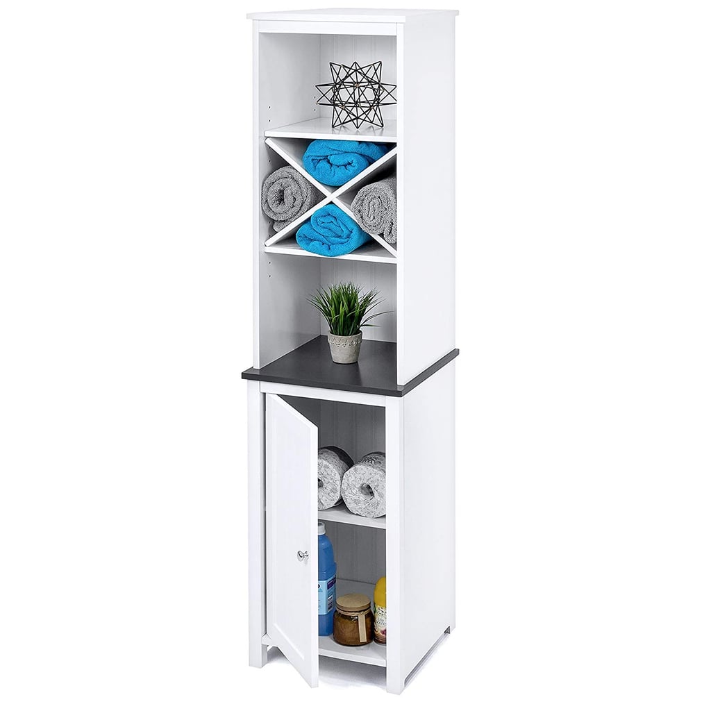 Best Choice Products Wooden Bathroom Tall Tower Storage Cabinet