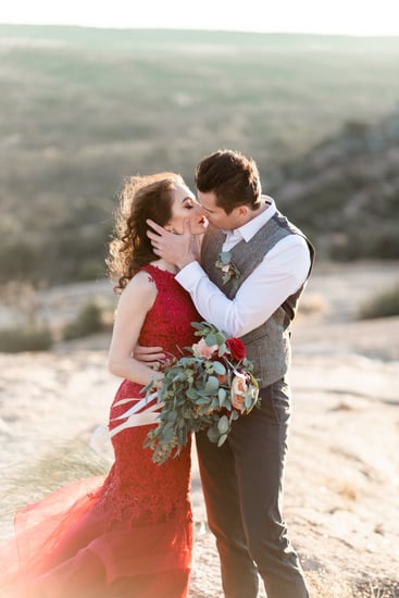 Red dress engagement Clearance