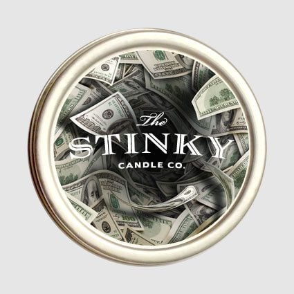 money-scented candle
