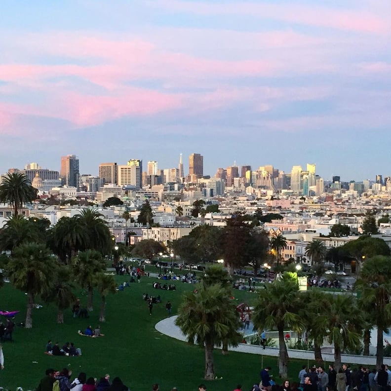 Visit your local park at sunset.