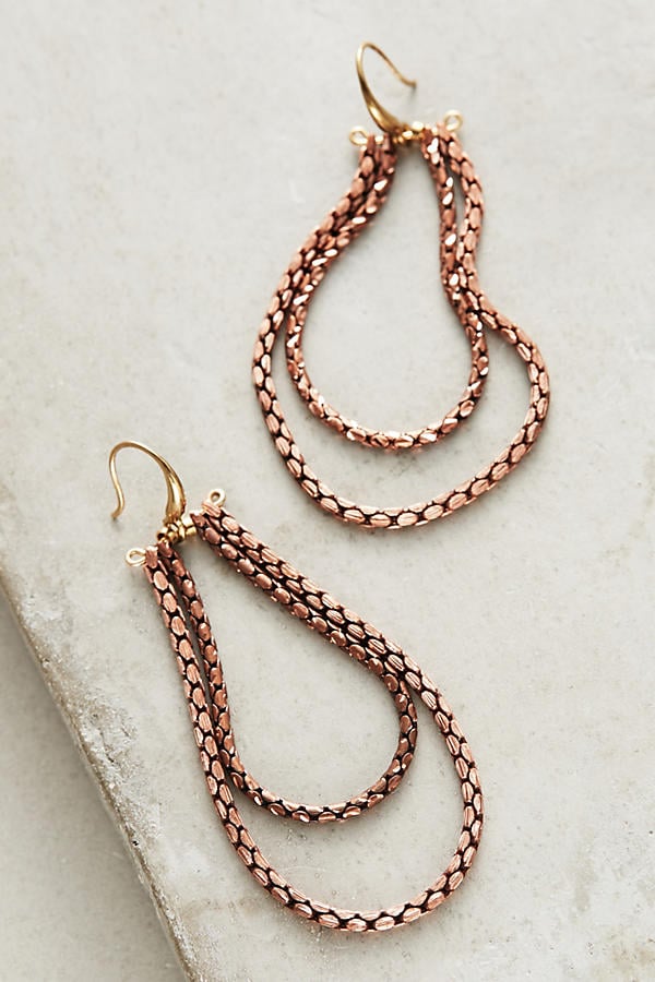 Copper Teardrop Earrings