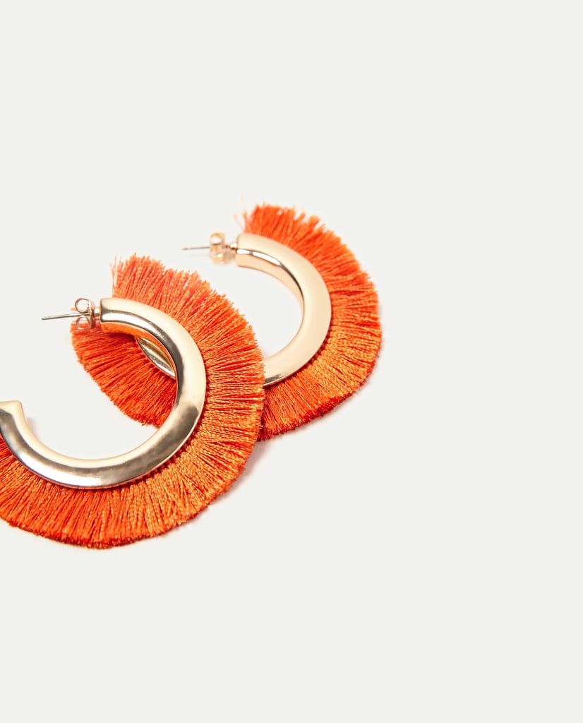 Zara Fringed Hoop Earrings