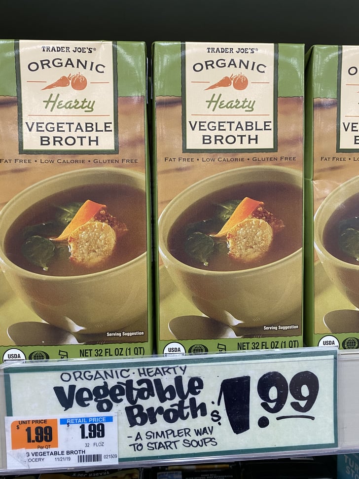 Organic Hearty Vegetable Broth Trader Joe's Vegan Thanksgiving