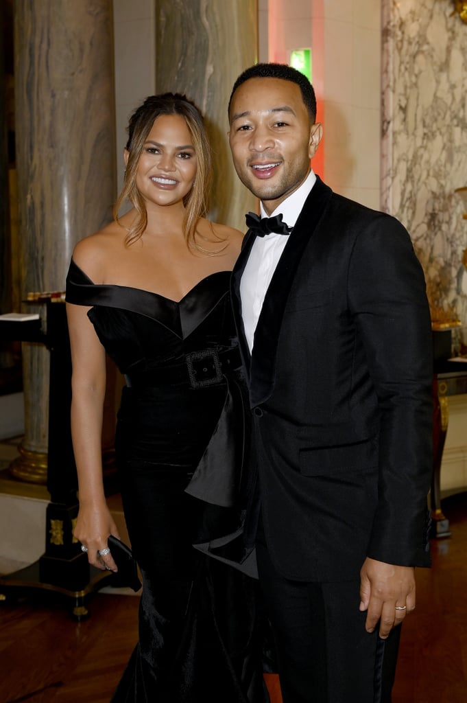 Chrissy Teigen and John Legend in Paris