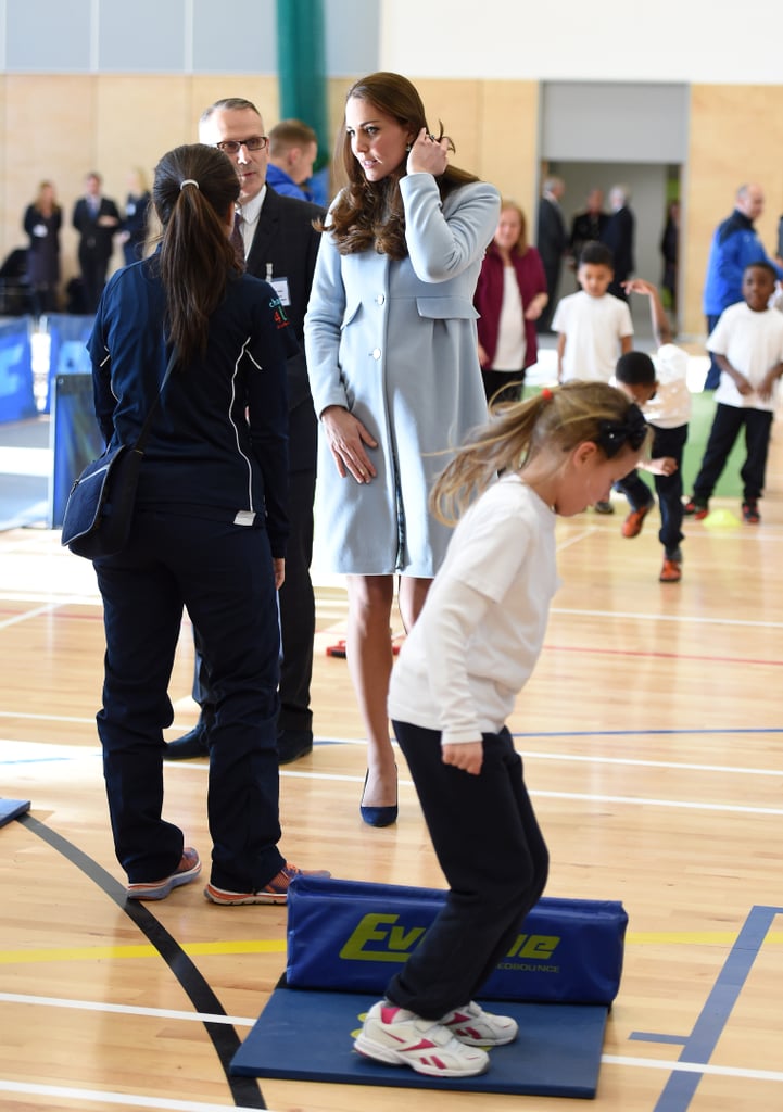 Kate Middleton Pregnant at the Kensington Leisure Center
