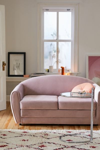Urban Outfitters Gemma Velvet Convertible Sofa