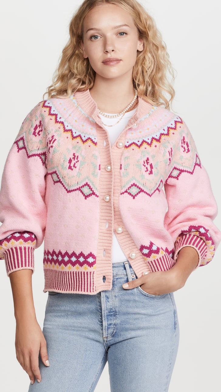 LoveShackFancy Honeypie Boyfriend Cardigan 8 Sweater Trends to