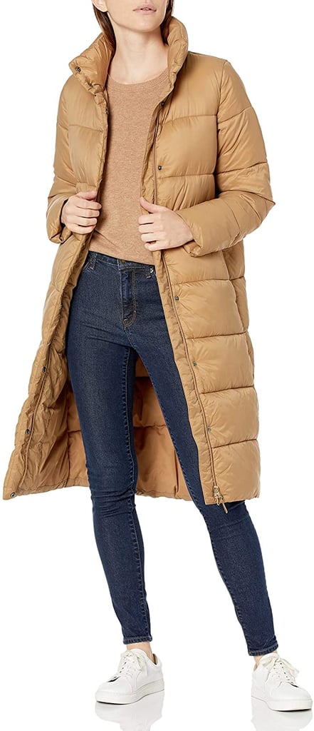 A Camel Option: Amazon Essentials Cocoon Puffer Coat