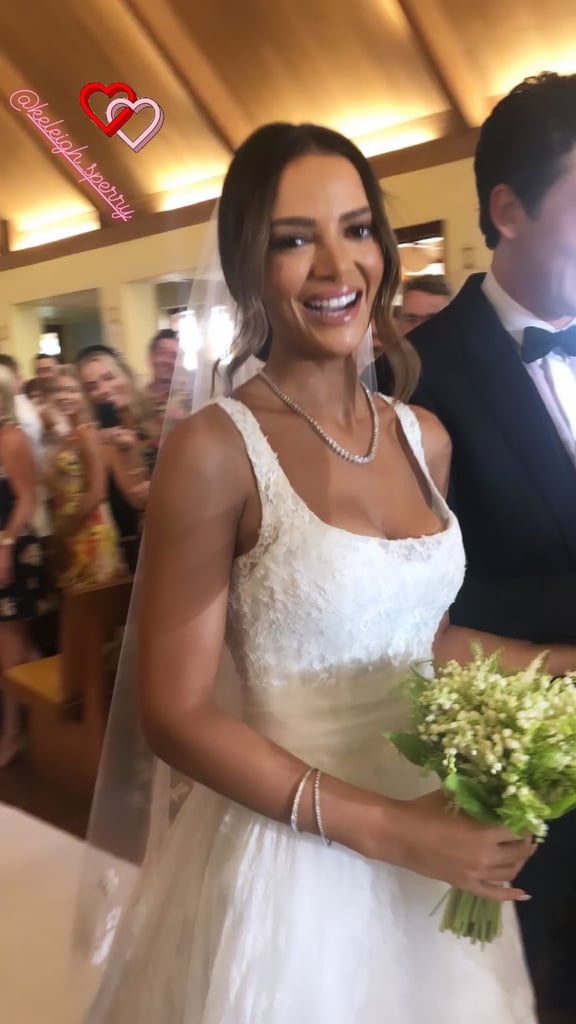 Keleigh Accessorised Her Bridal Look With Her Mom's Necklace