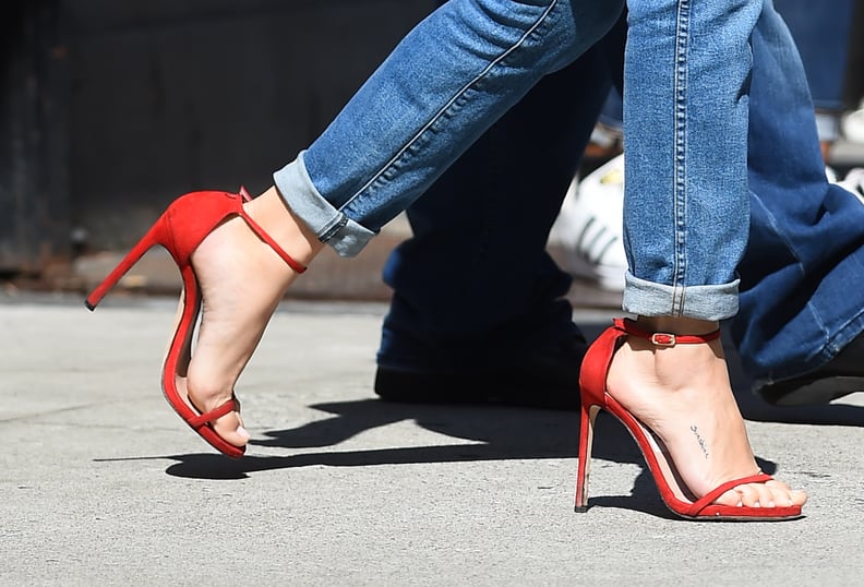Shoes: louis vuitton high heels black red red high heels luxury brands