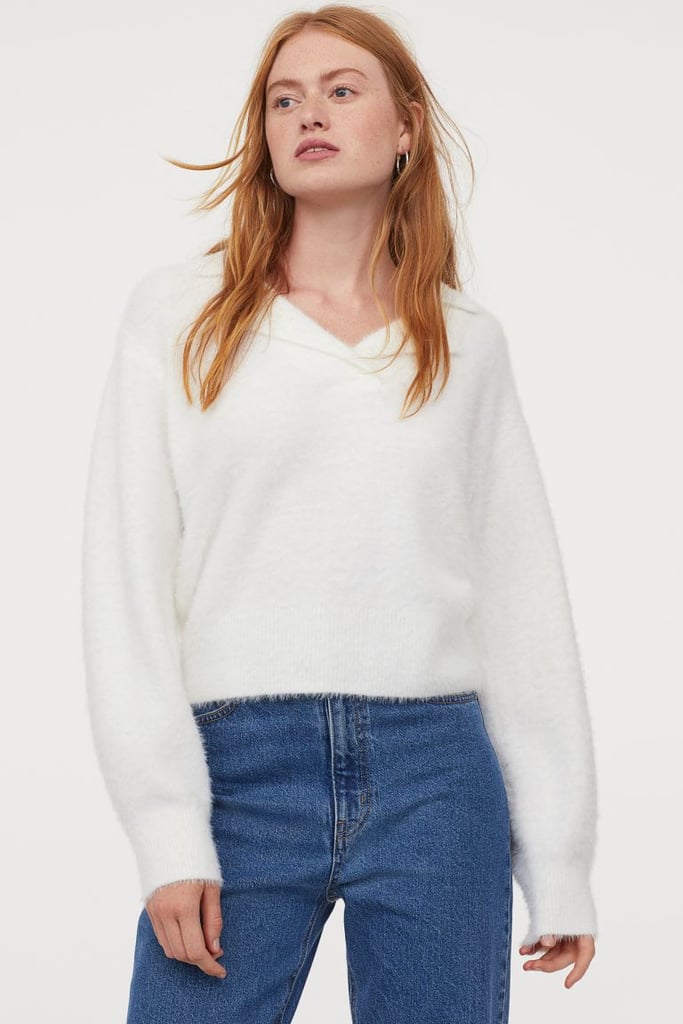 H&M Collared Knit Sweater The Best Collared Sweaters POPSUGAR