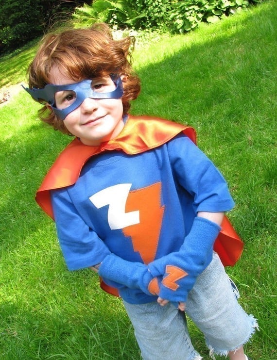 Handmade Superhero Halloween Costume