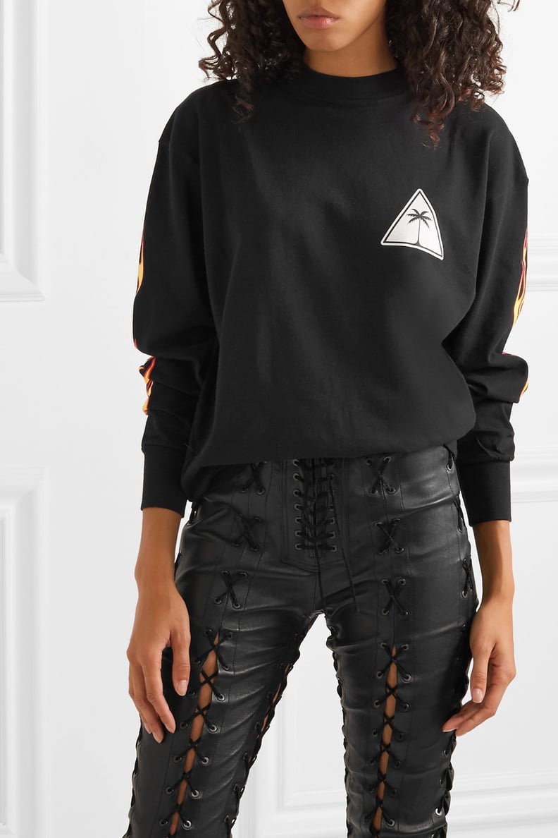 Palm Angels Printed Cotton-Jersey Sweatshirt