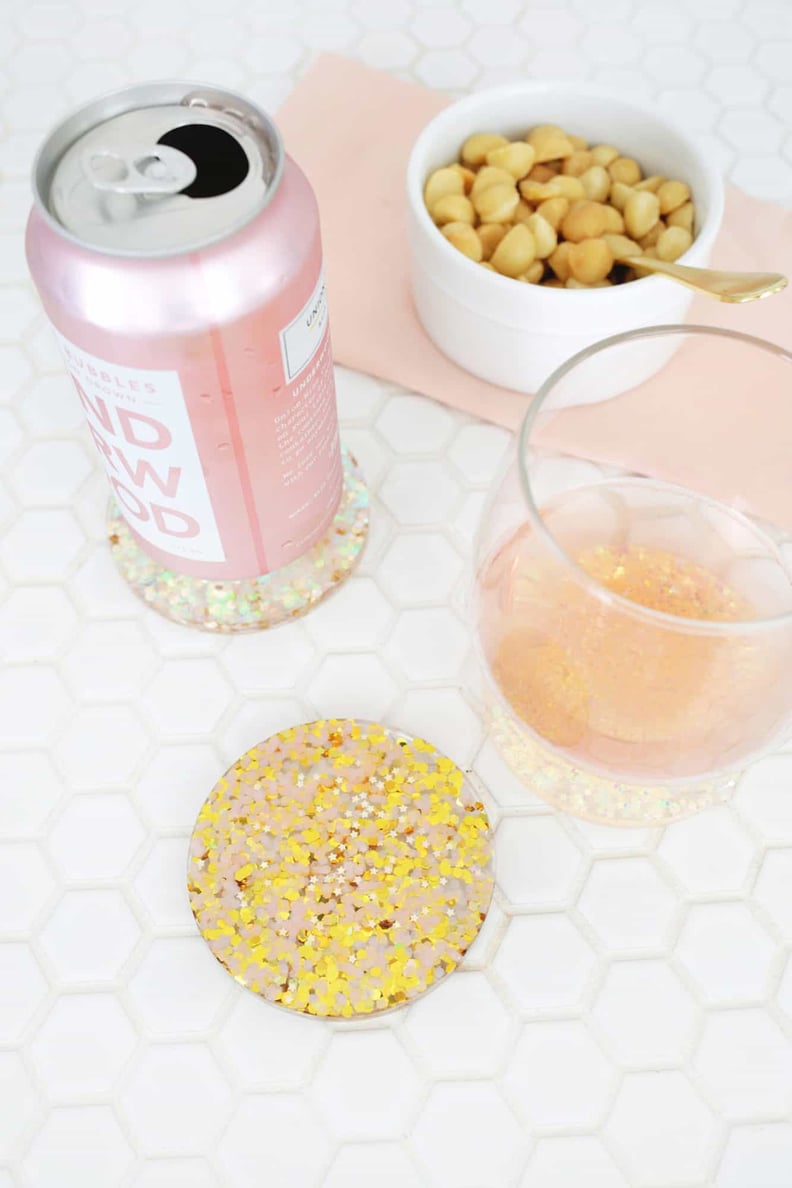 Acrylic Glitter Coasters