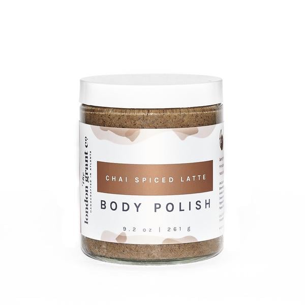 The Chai Spiced Latte Body Polish ($26) boasts the ability to buff away dry, dull skin and help with scars and stretch marks as a long-term benefit. This is because cinnamon and clove help increase blood flow and reduce redness and inflammation, and the exfoliating agents help boost circulation and promote collagen production. 
A little bit of this scrub goes a long way, but I guarantee you'll want to bathe in it — literally. It's the perfect fall-scented body product for anyone who isn't big on pumpkin but still wants to get in the cozy-season mood.