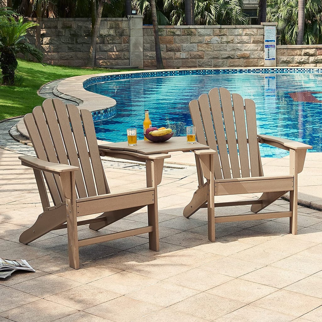 A Built-In Table: Ehomeline Adirondack Chairs with Mini Table