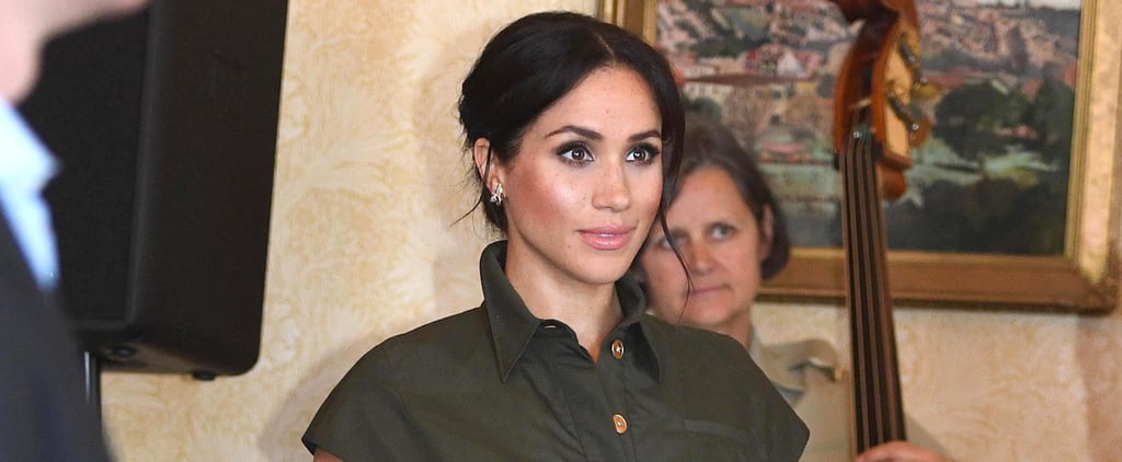 Meghan Markle's Green Brandon Maxwell Dress October 2018