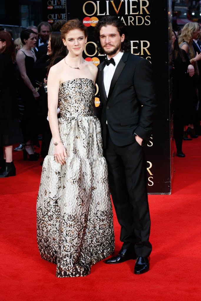 Kit Harington and Rose Leslie Olivier Awards Red Carpet 2016