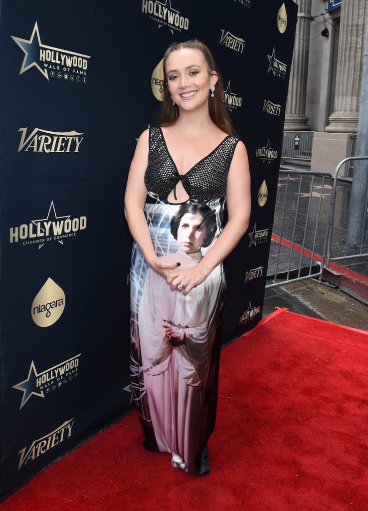 Billie Lourd Honours Carrie Fisher With a Princess Leia Dress