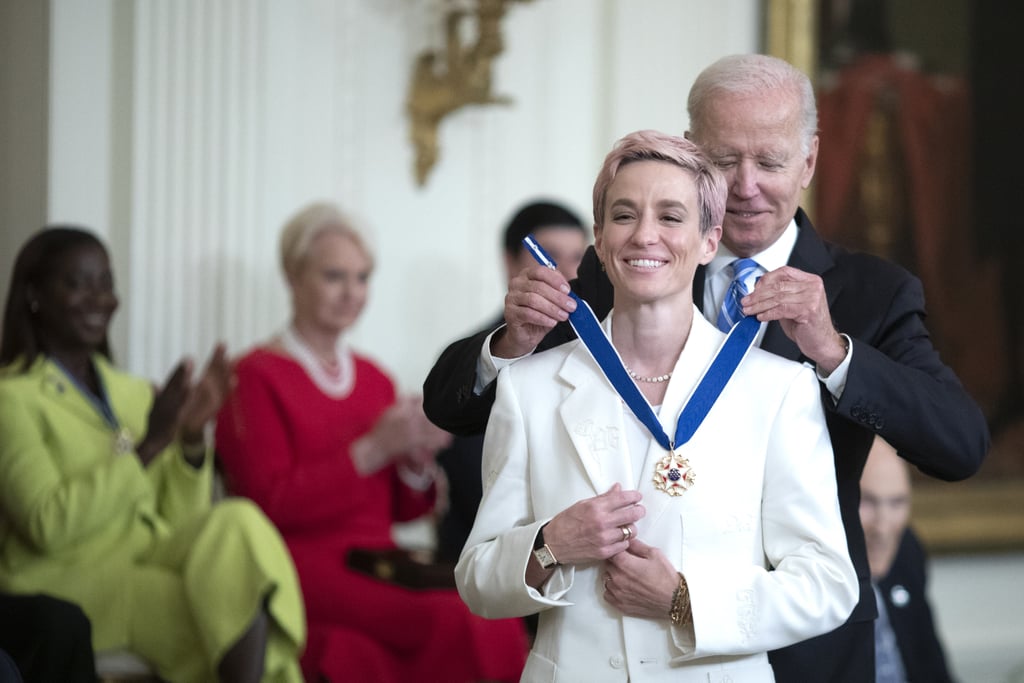 Megan Rapinoe's White Pantsuit Honors Brittney Griner