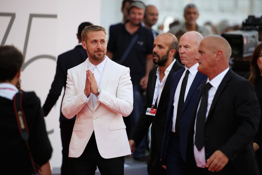 Ryan Gosling Promoting First Man Pictures