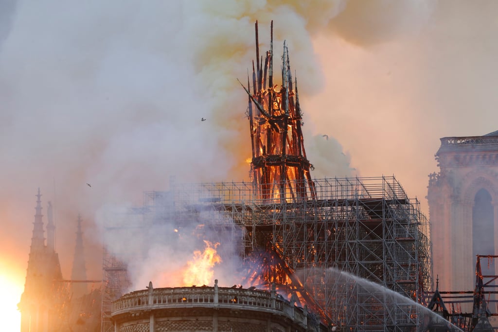 Notre-Dame Cathedral Fire in Paris on April 15, 2019