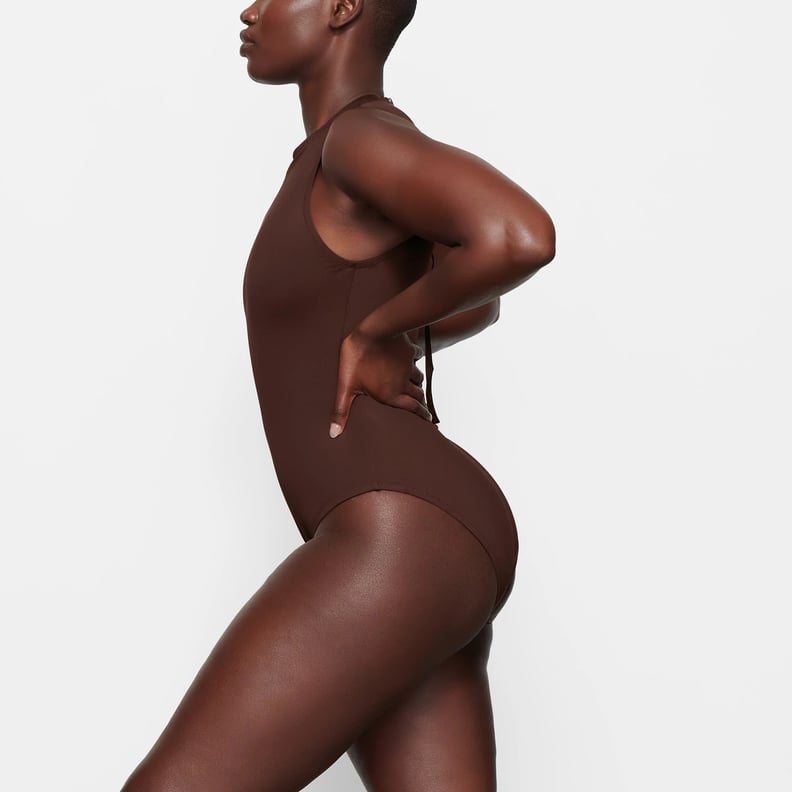 Skims Swim Long Sleeve One Piece, Skims Launched a Flattering Swimwear  Line That's Already Selling Out