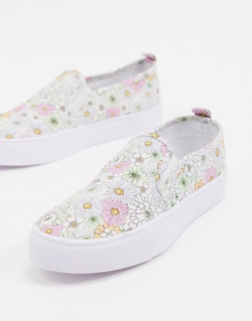 ASOS Design Dotty Slip-On Plimsolls