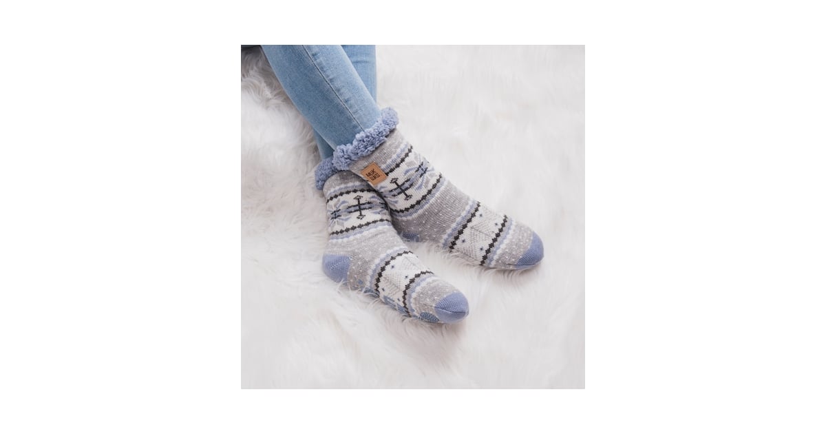 women's muk luks patterned cabin slipper socks