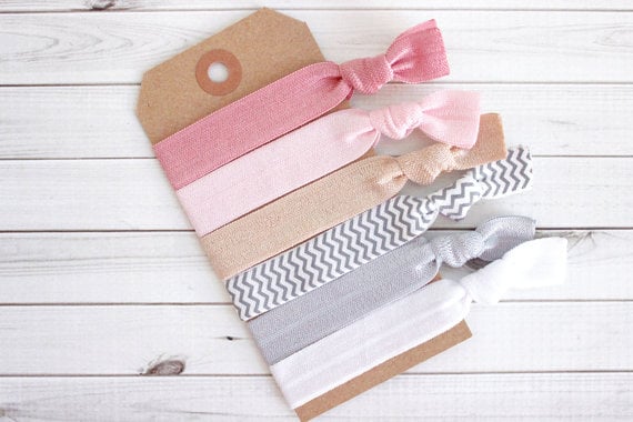colorful elastic ties